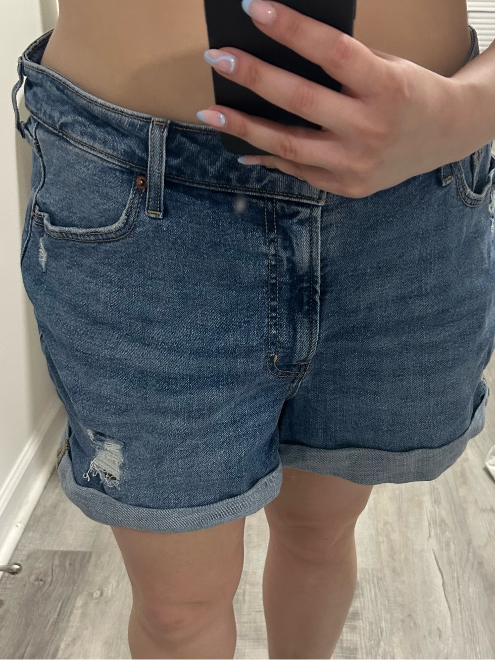 old navy og straight denim shorts